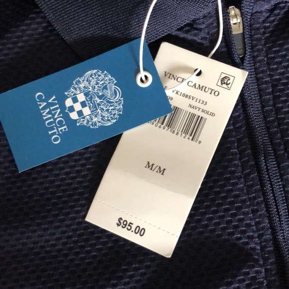 NWT Men's Vince Camuto Zip Polo Shirt - Picture 5 of 10